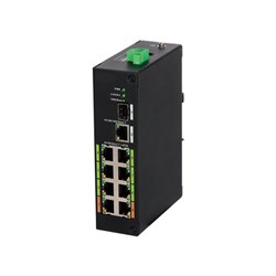 Dahua 10 Port Unmanaged Network Switch with 8 ePoE Ports, 1 Uplink Port and 1 SFP Port - DH-LR2110-8ET-120