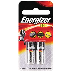 Energizer E90 Minature Alkaline Battery Pack of 2 - E000017000