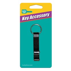 Lucky Line Bottle Opener and Phone Stand Key Ring with Split Ring in Assorted Colours Card of 1 - 87701