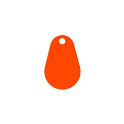 Neptune HID 125khz Overmoulded Pear Fob Orange