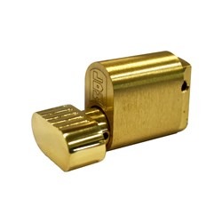 PROTECTOR Oval Cylinder Turn Polished Brass 34mm - OT34-PB
