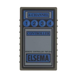 Elsema Quartz Garage Door Remote with 4 Buttons in Grey and Blue - FMT304