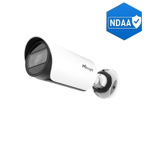 Milesight AI Mini Series 8MP Bullet Network Camera with 2.7-13.5 Varifocal P-Iris Lens, NDAA Compliant, IP67 and IK10 - MS-C8164-FIPE