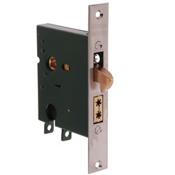 JACKSONS LOCK MORTICE SLIDING JMC60SLUP SC (CYL OP) L/CYL