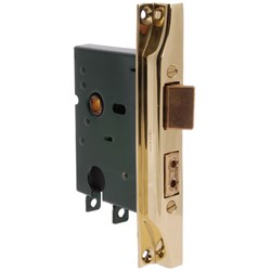 JACKSONS LOCK MORTICE JMC60R REBATED PB L/CYL