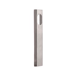 Astra Furniture Ascot Narrow Style Square End External Plate with Cylinder Hole & No Lever Satin Chrome - AN01