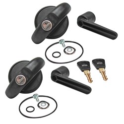 Lock Focus Ute Canopy Lock Pack of 2 Unassembled Locks Keyed Alike with 2 Keys Retail Pack - AR/CW32P/17/3C UN X2