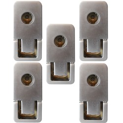 Lock Focus Compression Latch, Satin Chrome Finish in Pack of 5 - 914222/4