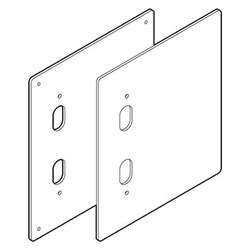 BDS MORTICE DRESS PLATE SSS 165x230x1.5MM CF SSS Pkt=2