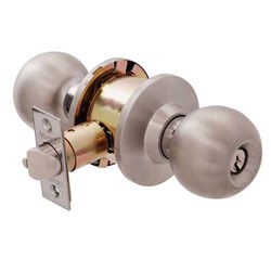 BRAVA Urban Cylindrical Entrance Knob Set TE2 Profile KD with Adjustable 60/70mm Backset Satin Stainless Steel - 100CBASSS