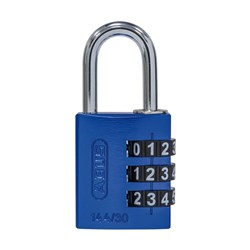 ABUS P/LOCK 144/30 BLU ALUM BODY 3 WHEEL COMBO DP