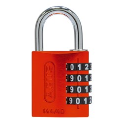 ABUS P/LOCK 144/40 ORG ALUM BODY 4 WHEEL COMBO DP