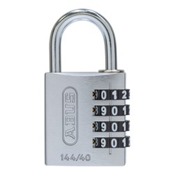 ABUS P/LOCK 144/40 SIL ALUM BODY 4 WHEEL COMBO DP