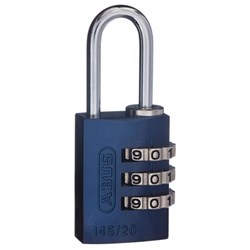 ABUS P/LOCK 145/20 BLU BX ALUM BODY 3 WHEEL COMBO