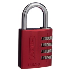 ABUS P/LOCK 145/40 RED BX ALUM BODY 4 WHEEL COMBO