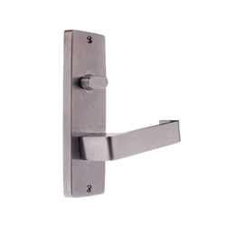 Lockwood Furniture Square End Plate Visible Fix with Turnsnib and 90 Lever Satin Chrome - 1904/90SC