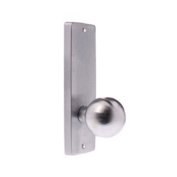 Lockwood Furniture Square End Plate Visible Fix with 20 Knob Satin Chrome - 1905/20SC