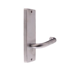 Lockwood Furniture Square End Plate Visible Fix with 70 Lever Satin Chrome - 1905/70SC