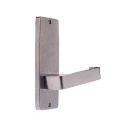 Lockwood Furniture Square End Plate Visible Fix with 90 Lever Satin Chrome - 1905/90SC