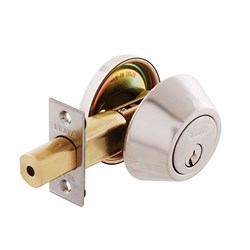 BRAVA URBAN DEADBOLT 200B PSS TE2 KEYWAY SGL CYL