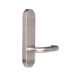 Lockwood Furniture Round End Plate Concealed Fix with 70 Lever Satin Chrome - 2805/70SC