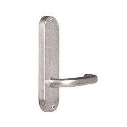 Lockwood Furniture Round End Plate Visible Fix with 70 Lever Satin Chrome - 2905/70SC