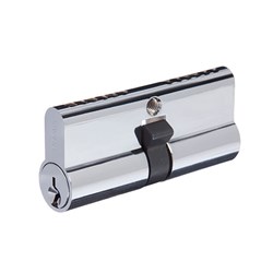 BRAVA Urban Euro Double Cylinder with Fixed Cam LW5 Profile KD Chrome Plate 70mm - 3170HCPKD
