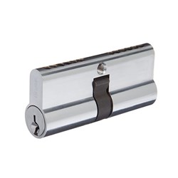 BRAVA Urban Euro Double Cylinder with Fixed Cam LW5 Profile KD Satin Chrome 70mm - 3170HSCKD