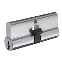 BRAVA Urban Euro Double Cylinder with Fixed Cam LW5 Profile KD Sub Assembled Satin Chrome 70mm - 3170HSCSA