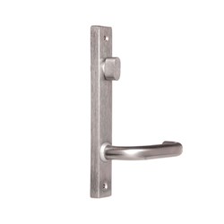 Lockwood Furniture Narrow Square End Plate Visible Fix with Turnsnib and 70 Lever Satin Chrome - 4904/70SC