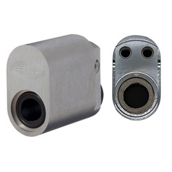 BRAVA Metro Oval Cylinder without Barrel with U Cam Drilled M4 for Extension Satin Chrome - 5070M4USCLP