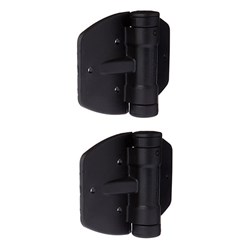 D&D TruClose Gate Hinge Closer for Wood or Vinyl Gate upto 30kg Gloss Black - TCA3S3BT