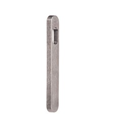 Lockwood Furniture Narrow Round End Plate Concealed Fix with Cylinder Hole Only Satin Chrome - 5800SC