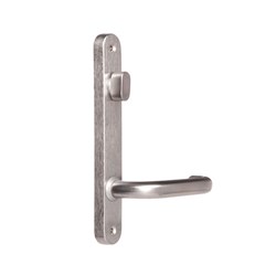Lockwood Furniture Narrow Round End Plate Visible Fix with Turnsnib and 70 Lever Satin Chrome - 5904/70SC