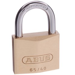 ABUS 65 Series Premium Padlock with 40mm Brass Body and 23mm Hardened Steel Shackle KA 6404 - 65/40KA14
