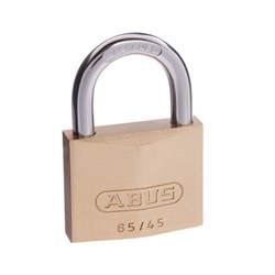ABUS 65 Series Premium Padlock with 45mm Brass Body and 25mm Hardened Steel Shackle KA 457 - 65/45KA7