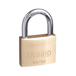 ABUS 65 Series Premium Padlock with 50mm Brass Body and 29.5mm Hardened Steel Shackle KA 6504 - 65/50KA14