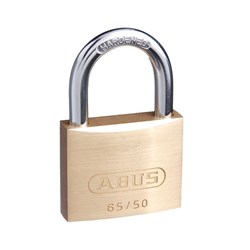 ABUS 65 Series Premium Padlock with 50mm Brass Body and 29.5mm Hardened Steel Shackle KA 507 - 65/50KA7