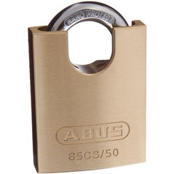 ABUS 65 Series Premium Padlock with 50mm Brass Body and 20.5mm Concealed Hardened Steel Shackle KA 6502 - 65CS/50KA12