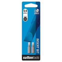 SUTTON SCREWDRIVER BIT 6825 SLOTTED S100 6825 2xBITS CD