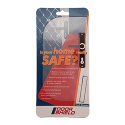 Door Shield Security Door Lock Protector Lock Mounting Plastic Clear Bagged - 3135500