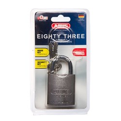 ABUS P/LOCK 83AL/45 ALU NAT KD DP