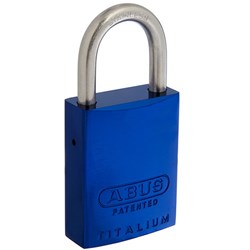 ABUS P/LOCK 83ALIB/40 BLU KD with 25MM SS SHACKLE