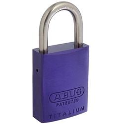ABUS P/LOCK 83ALIB/40 PUR KD with 25MM SS SHACKLE