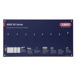 ABUS MERCH DISPLAY BOARD 83 SERIES - BRASS & ALUMINIUM