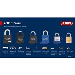 ABUS MERCH DISPLAY BOARD 83 SERIES WP KIT w/- STOCK