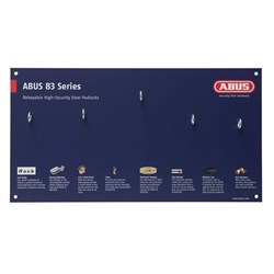 ABUS MERCH DISPLAY BOARD 83 SERIES - STEEL & HEAVY DUTY