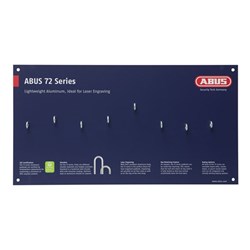 ABUS MERCH DISPLAY BOARD 72 SERIES P/LOCK