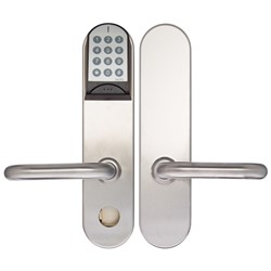 SALTO XS4 KEY OVERRIDE KEYPAD ESCUTCHEON w/- U LEVERS (40 - 45MM DOOR)