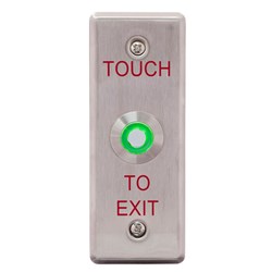 ACSS TOUCH TO EXIT BUTTON ILLUMINATED GRN NARROW